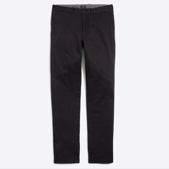 J. Crew Other - NWT J. Crew Straight Flex Mens 38x32 Black Preppy Business Casual Chino Pants